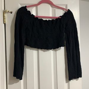 Off the shoulder crop top